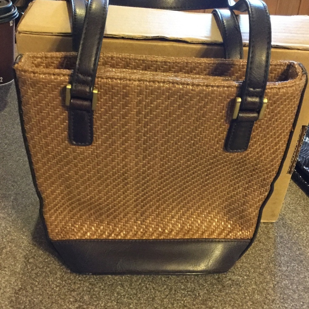 Villager by Liz Claiborne Straw Handbag